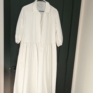 Mare Mare X Anthropologie Long Sleeve White Dress